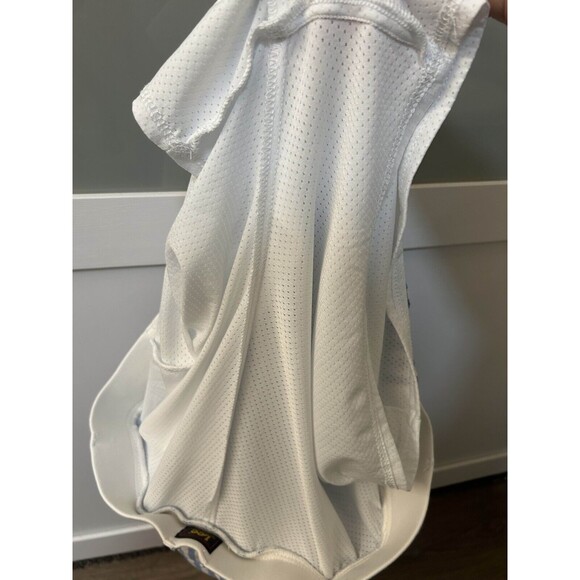 Lee Women's Mid Rise Skort Prep Blue White Stripe 22 Medium Button Stretch Comfy - Picture 9 of 9